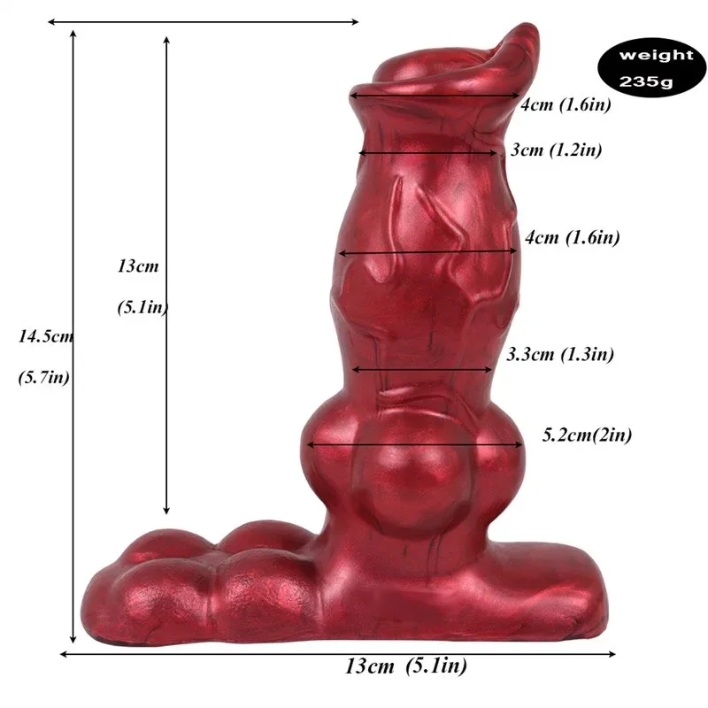 5.5 IN Soft Silicone Vibrating Dildo with Knot 1 5.5 IN Soft Silicone Vibrating Dildo with Knot 1