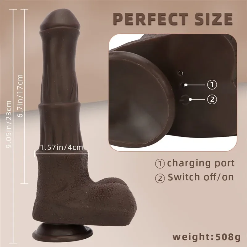 9 Inch Horse Dildo Vibrator 4 IN 1 Rechargeable Animal Penis 3 9 Inch Horse Dildo Vibrator 4 IN 1 Rechargeable Animal Penis 3