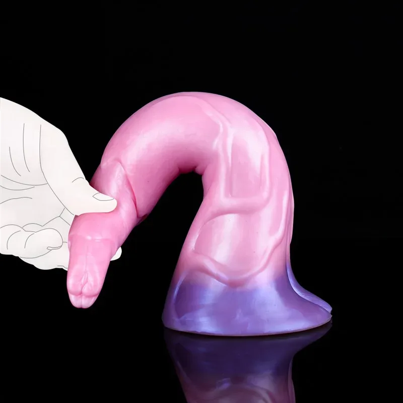 11.5 IN Pink Elephant Nose Shaped Dildo Sex Toy 7 11.5 IN Pink Elephant Nose Shaped Dildo Sex Toy 7