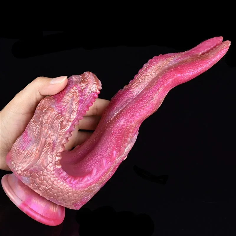 9.5 IN Dragon Head Dildo Soft Silicone Funny Adult Toy 4 9.5 IN Dragon Head Dildo Soft Silicone Funny Adult Toy 4