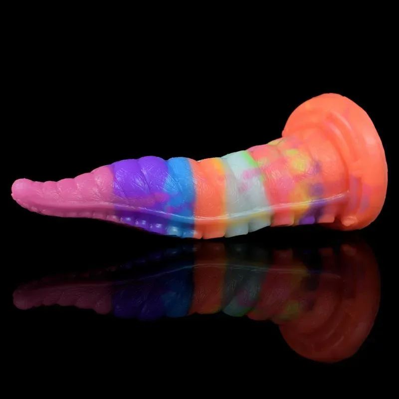 7 IN Glow-In-The-Dark Little Octopus Tentacle Dildo for Beginner 4 7 IN Glow-In-The-Dark Little Octopus Tentacle Dildo for Beginner 4
