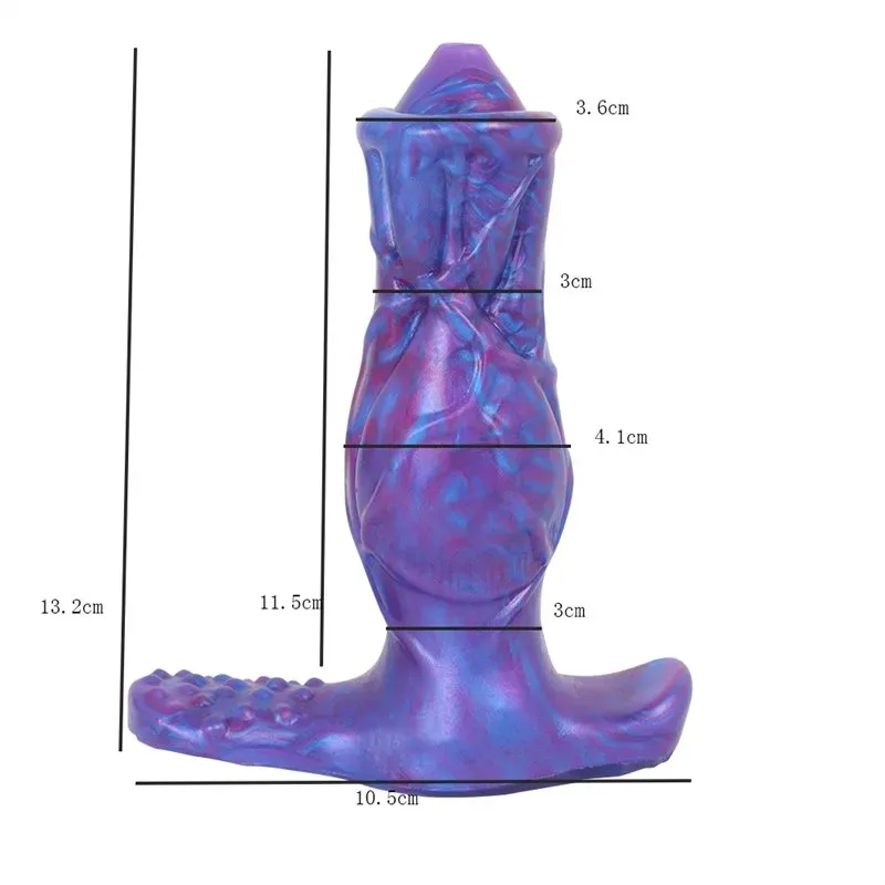 5 IN Rechargeable Vibrating Knotted Alien Dildo Sex Toy 1 5 IN Rechargeable Vibrating Knotted Alien Dildo Sex Toy 1