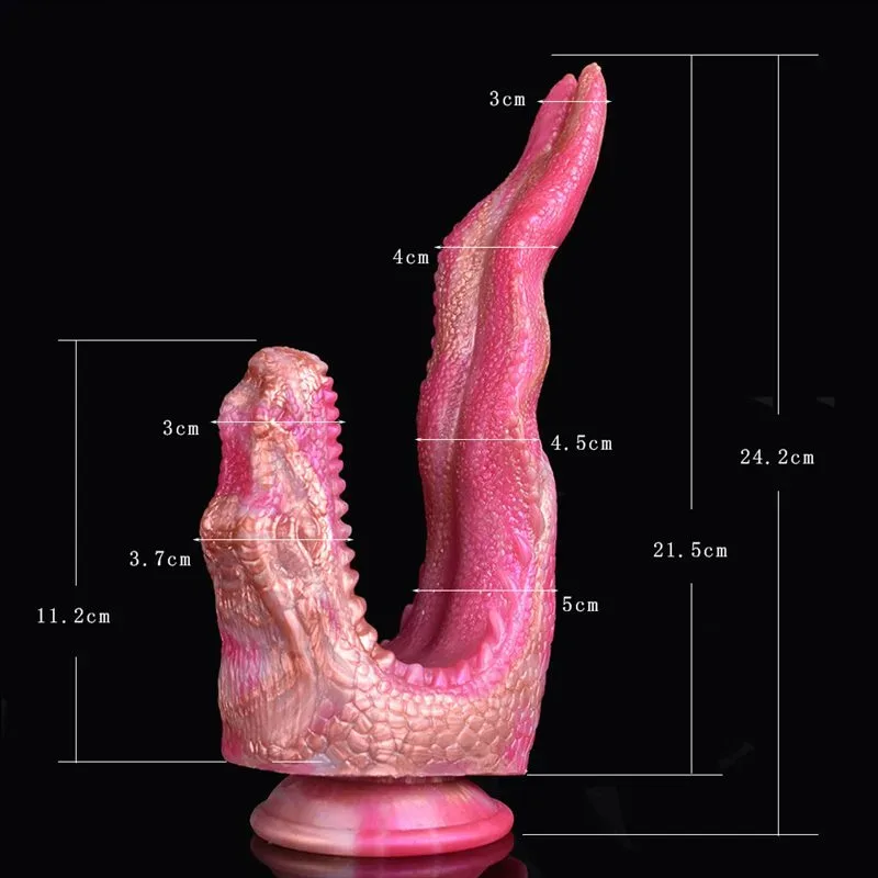 9.5 IN Dragon Head Dildo Soft Silicone Funny Adult Toy 1 9.5 IN Dragon Head Dildo Soft Silicone Funny Adult Toy 1