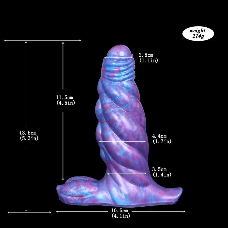 5 IN Silicone Vibrating Exotic Dildo with Remote 1 5 IN Silicone Vibrating Exotic Dildo with Remote 1