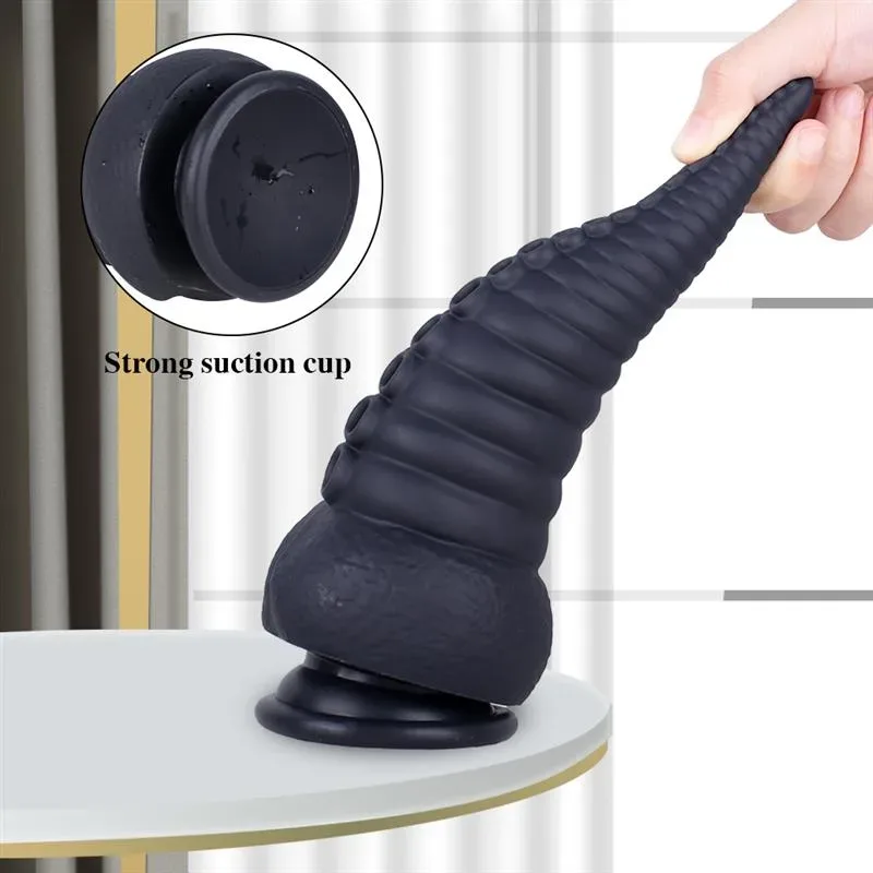 8.5 IN Black Tentacle Dildo Liquid Silicone Octopus Anal Plug 4 8.5 IN Black Tentacle Dildo Liquid Silicone Octopus Anal Plug 4