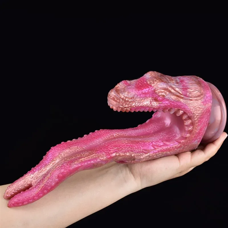 9.5 IN Dragon Head Dildo Soft Silicone Funny Adult Toy 5 9.5 IN Dragon Head Dildo Soft Silicone Funny Adult Toy 5