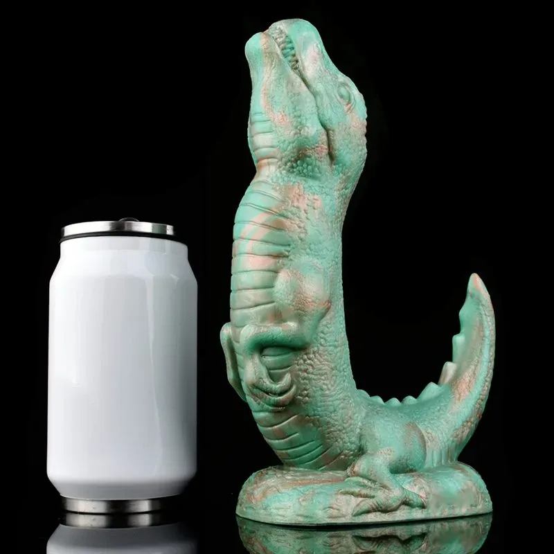 8.5 IN Green Dinosaur Dildo Silicone Dragon Sex Toy 2 8.5 IN Green Dinosaur Dildo Silicone Dragon Sex Toy 2