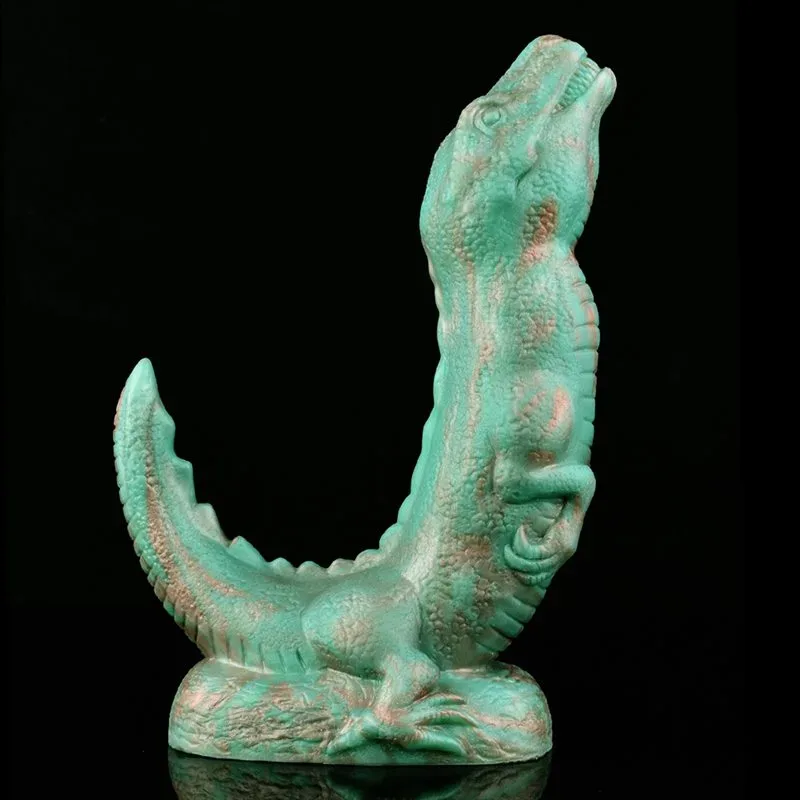 8.5 IN Green Dinosaur Dildo Silicone Dragon Sex Toy 4 8.5 IN Green Dinosaur Dildo Silicone Dragon Sex Toy 4