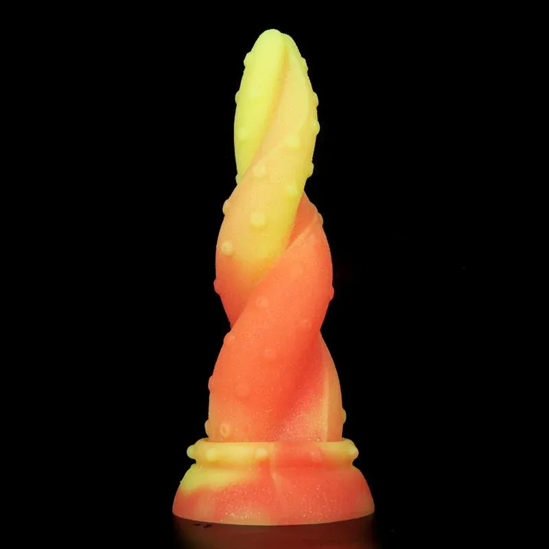 8.5 IN Twisted Tentacle Dildo Liquid Silicone Squid Anal Plug 2 8.5 IN Twisted Tentacle Dildo Liquid Silicone Squid Anal Plug 2