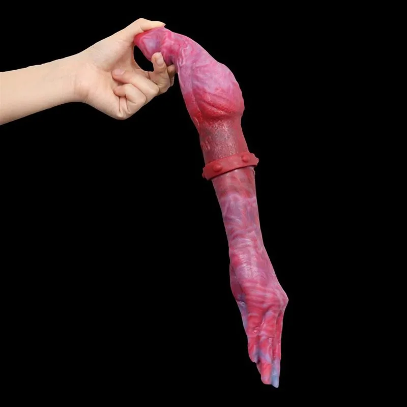 16 IN Large Silicone Double Sided Hand Dildo 3 16 IN Large Silicone Double Sided Hand Dildo 3