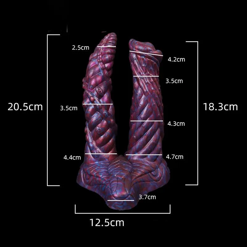 8 IN Fantasy Silicone Double Monster Tentacle Dildo 1 8 IN Fantasy Silicone Double Monster Tentacle Dildo 1