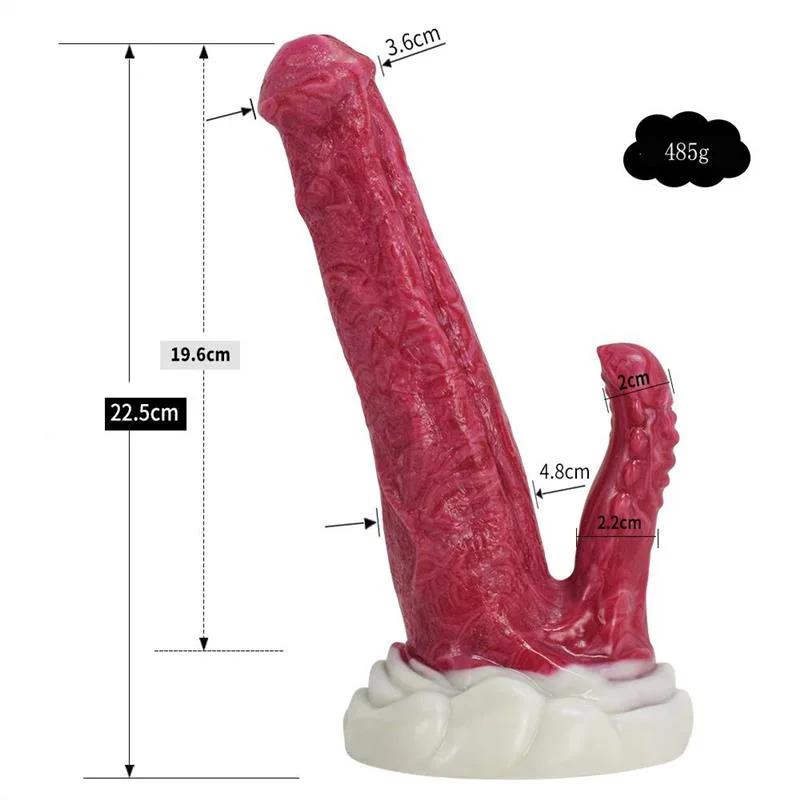 8.5 IN Double Headed Suction Cup Demon Dildo 1 8.5 IN Double Headed Suction Cup Demon Dildo 1