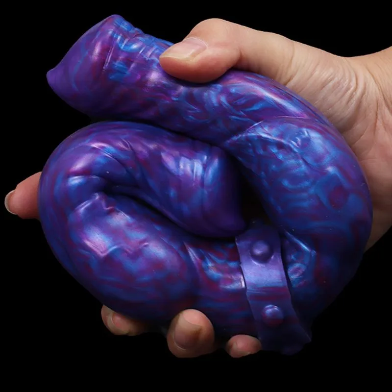 12 IN Purple Double-Ended Dog Knot Dildo 5 12 IN Purple Double-Ended Dog Knot Dildo 5