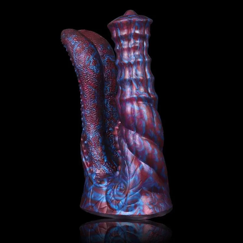 7.5 IN Fantasy Silicone Alligator Mouth Double Dildo 3 7.5 IN Fantasy Silicone Alligator Mouth Double Dildo 3
