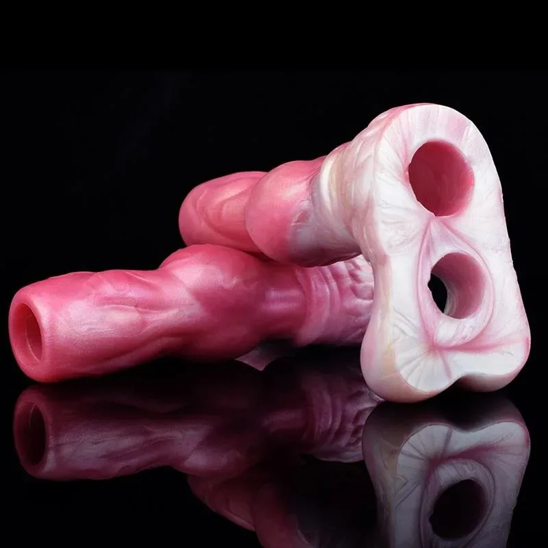 Open Tip Silicone Fantasy Knot Penis Extender Sleeve 5 Open Tip Silicone Fantasy Knot Penis Extender Sleeve 5