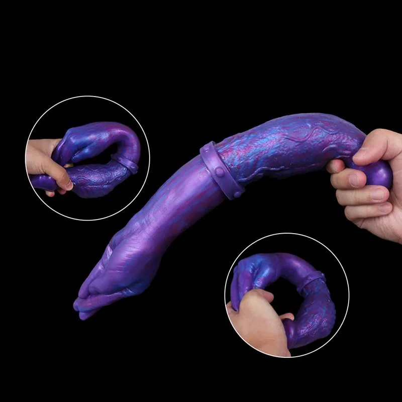 16.5 IN Purple Double-Sided Dog & Palm Dildo 7 16.5 IN Purple Double-Sided Dog & Palm Dildo 7