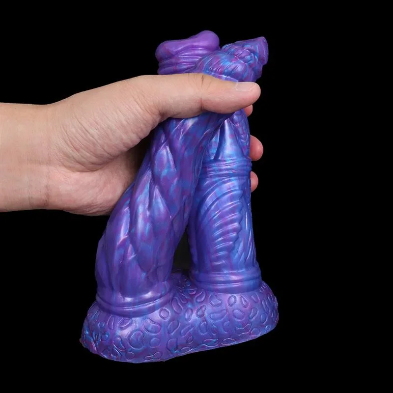 8 IN Purple Suction Cup Double Horse Dildo 5 8 IN Purple Suction Cup Double Horse Dildo 5