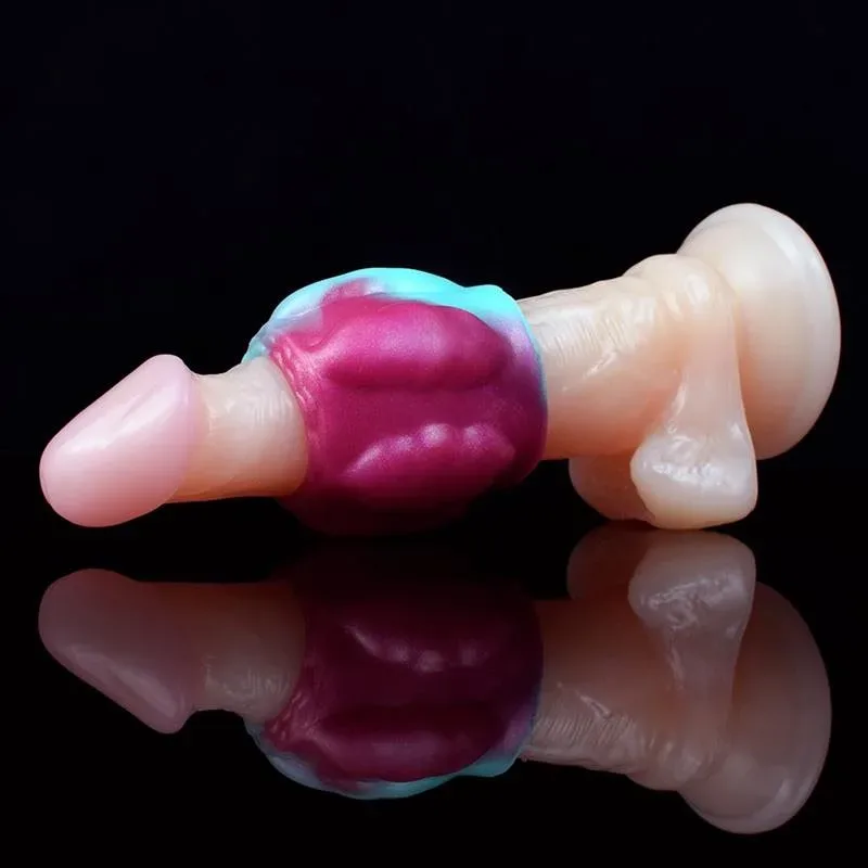 Silicone Knot Cock Ring Men Penis Extension Sleeve 3 Silicone Knot Cock Ring Men Penis Extension Sleeve 3