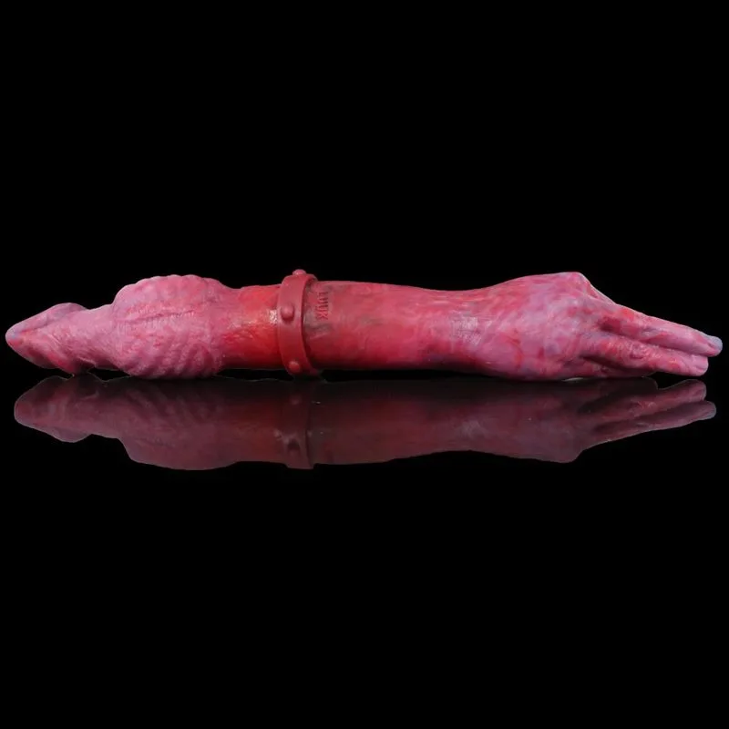 16 IN Large Silicone Double Sided Hand Dildo 2 16 IN Large Silicone Double Sided Hand Dildo 2