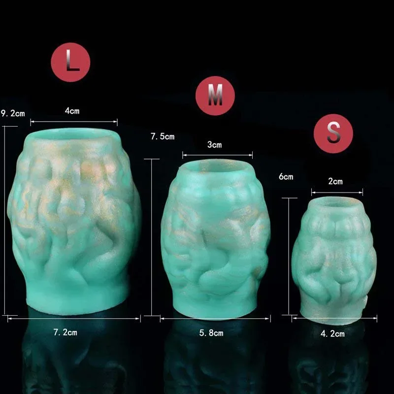 Silicone Fantasy Knot Penis Sleeve Male Cock Ring 1 Silicone Fantasy Knot Penis Sleeve Male Cock Ring 1