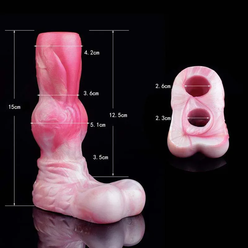 Open Tip Silicone Fantasy Knot Penis Extender Sleeve 1 Open Tip Silicone Fantasy Knot Penis Extender Sleeve 1