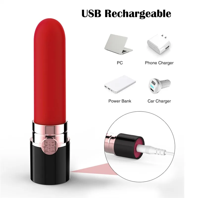 10 Vibration Discreet Lipstick Vibrator 3 10 Vibration Discreet Lipstick Vibrator 3
