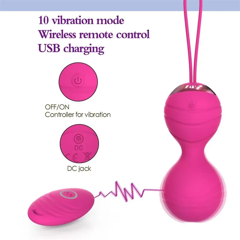 Remote Control Kegel balls Vagina Tighten Exercise Toy 2 Remote Control Kegel balls Vagina Tighten Exercise Toy 2