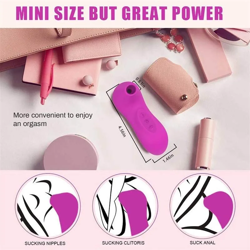 Rechargeable Clitoris Nipple Sucking Vibrator Oral Sex Toy 6 Rechargeable Clitoris Nipple Sucking Vibrator Oral Sex Toy 6