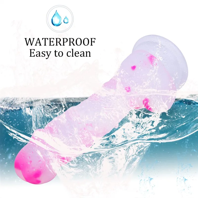 7 IN Short Thin Realistic Silicone Confetti Dildo 5 7 IN Short Thin Realistic Silicone Confetti Dildo 5