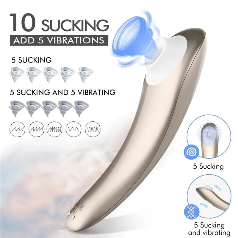 Portable 5 Sucking and Vibrating Clit Suction Toy 2 Portable 5 Sucking and Vibrating Clit Suction Toy 2