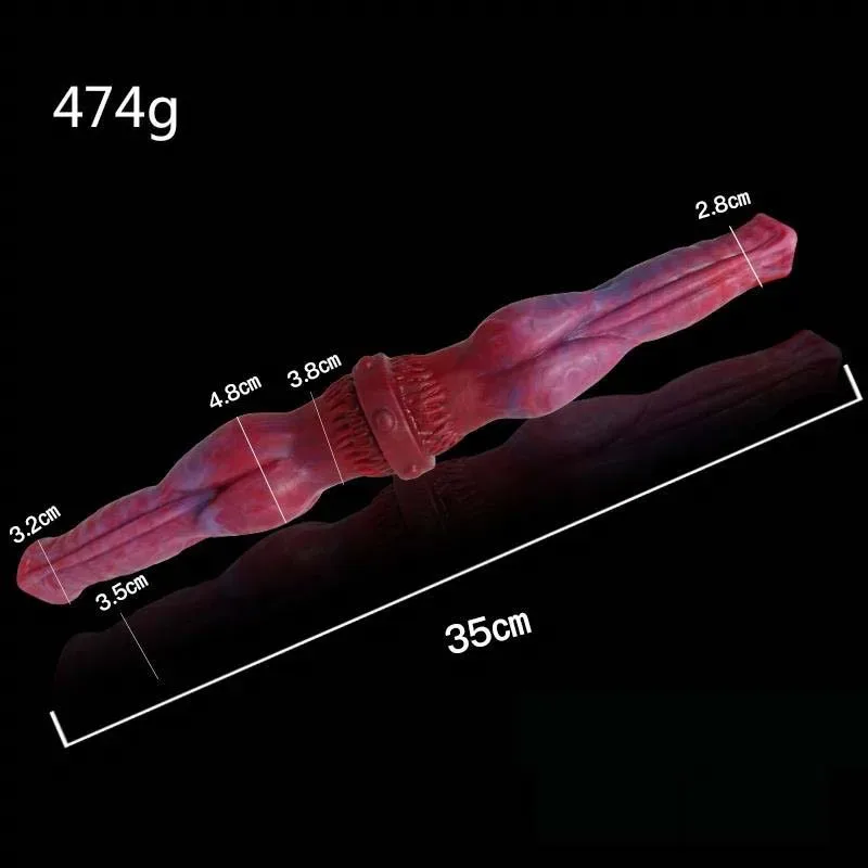 14 IN Silicone Double Ended Dog Knot Dildo 1 14 IN Silicone Double Ended Dog Knot Dildo 1