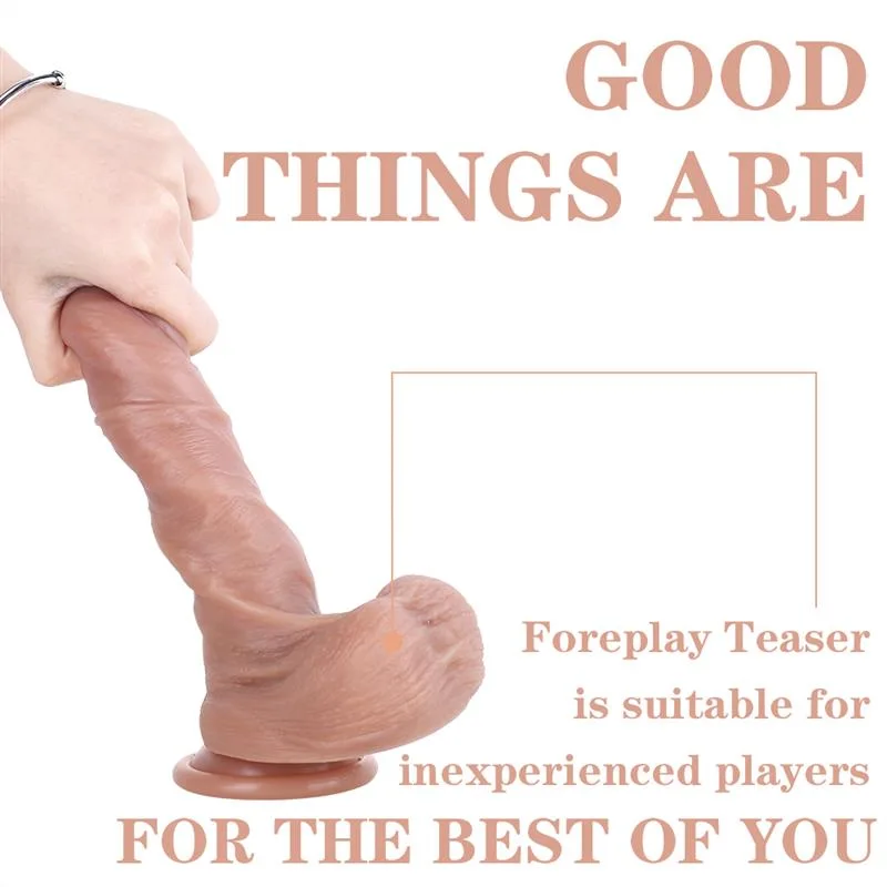 7.5 IN Life Size Lifelike Soft Silicone Dildo 5 7.5 IN Life Size Lifelike Soft Silicone Dildo 5