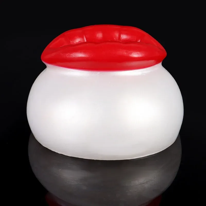 Soft Silicone Mouth Shaped Glans Trainer Men Masturbrator 3 Soft Silicone Mouth Shaped Glans Trainer Men Masturbrator 3