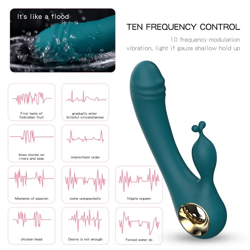 Rechargeable 10 Vibration G Spot Vibrator Clitoris Stimulator 3 Rechargeable 10 Vibration G Spot Vibrator Clitoris Stimulator 3