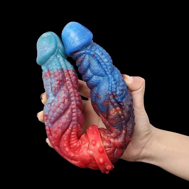13.5 IN Silicone Fantasy Double Ended Dragon Dildo 6 13.5 IN Silicone Fantasy Double Ended Dragon Dildo 6