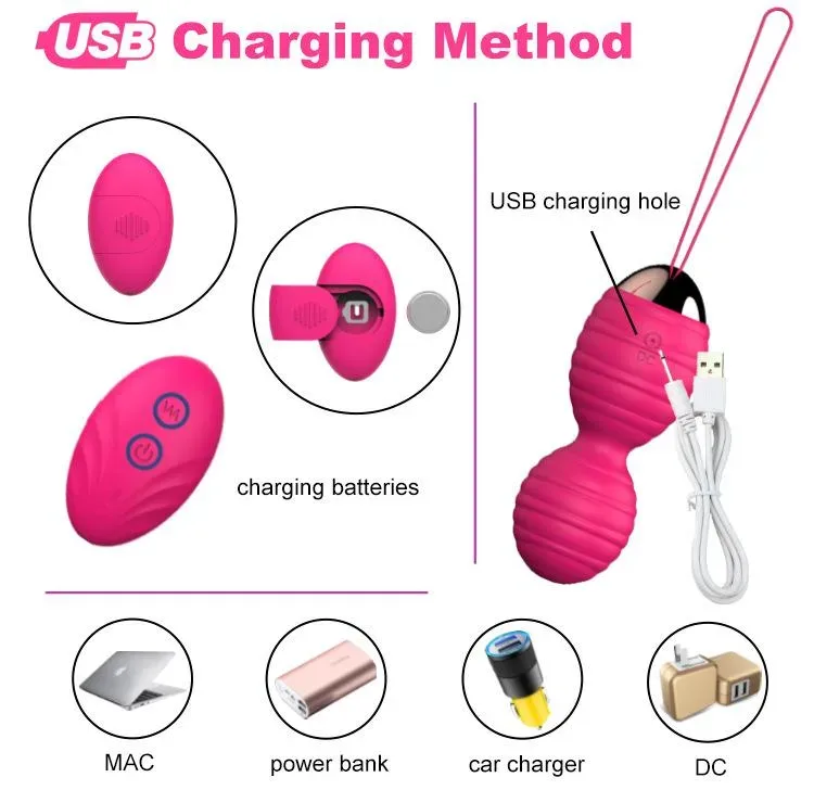 Vagina Exercise Kegel Balls Vibrating Egg 4pcs/Set 5 Vagina Exercise Kegel Balls Vibrating Egg 4pcs/Set 5