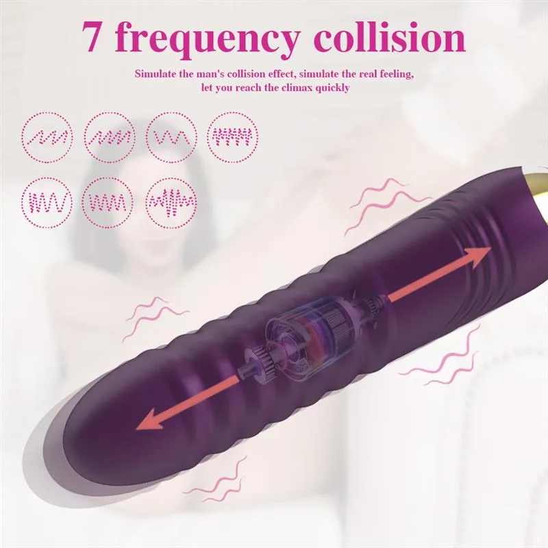 Dual Ended Rose Clit Licking and Thrusting Dildo Vibrator 2 Dual Ended Rose Clit Licking and Thrusting Dildo Vibrator 2