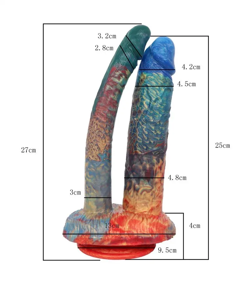 10.5 IN Fantasy Double Headed Realistic Penis Shape Dildo 1 10.5 IN Fantasy Double Headed Realistic Penis Shape Dildo 1