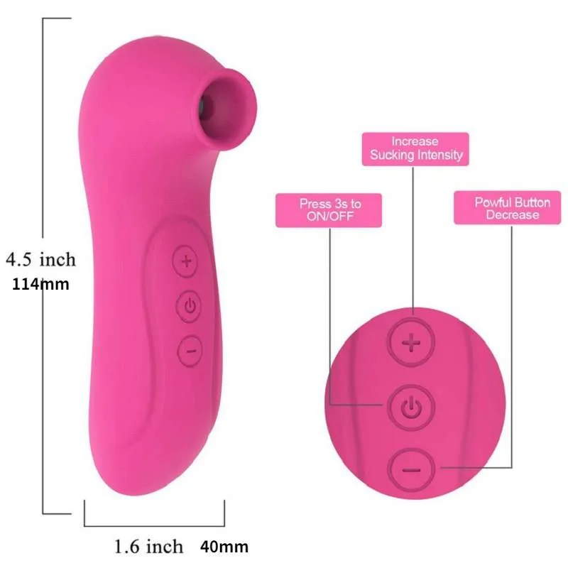 Rechargeable Clitoris Nipple Sucking Vibrator Oral Sex Toy 3 Rechargeable Clitoris Nipple Sucking Vibrator Oral Sex Toy 3