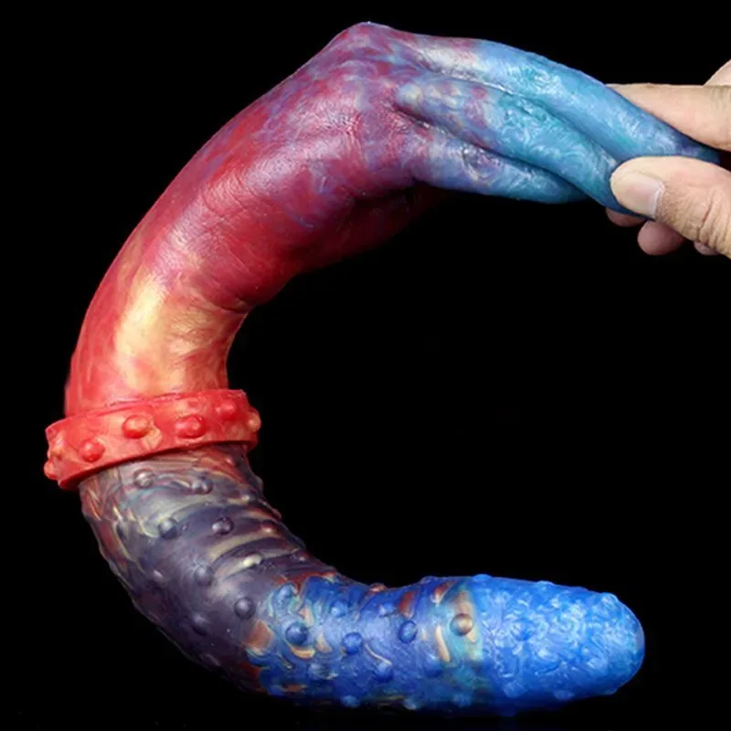 13.5 IN Fantasy Big Double Sided Hand Dildo 4 13.5 IN Fantasy Big Double Sided Hand Dildo 4