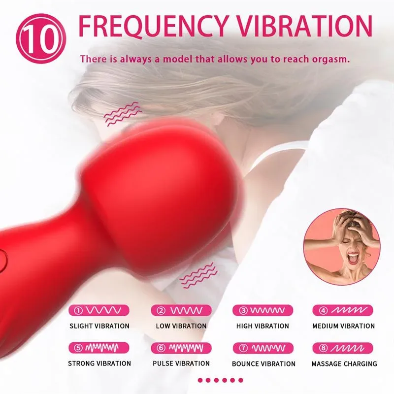 USB Charging 10 Sucking and Vibration Wand Massager 1 USB Charging 10 Sucking and Vibration Wand Massager 1