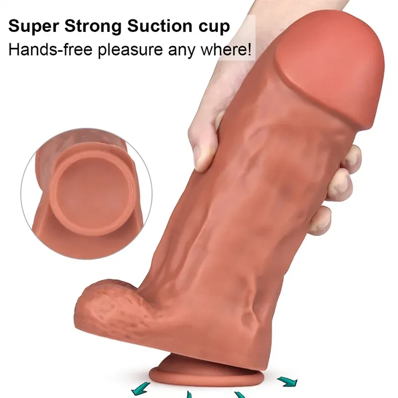 11 IN Very Thick Suction Cup Realistic Silicone Dildo 3 11 IN Very Thick Suction Cup Realistic Silicone Dildo 3