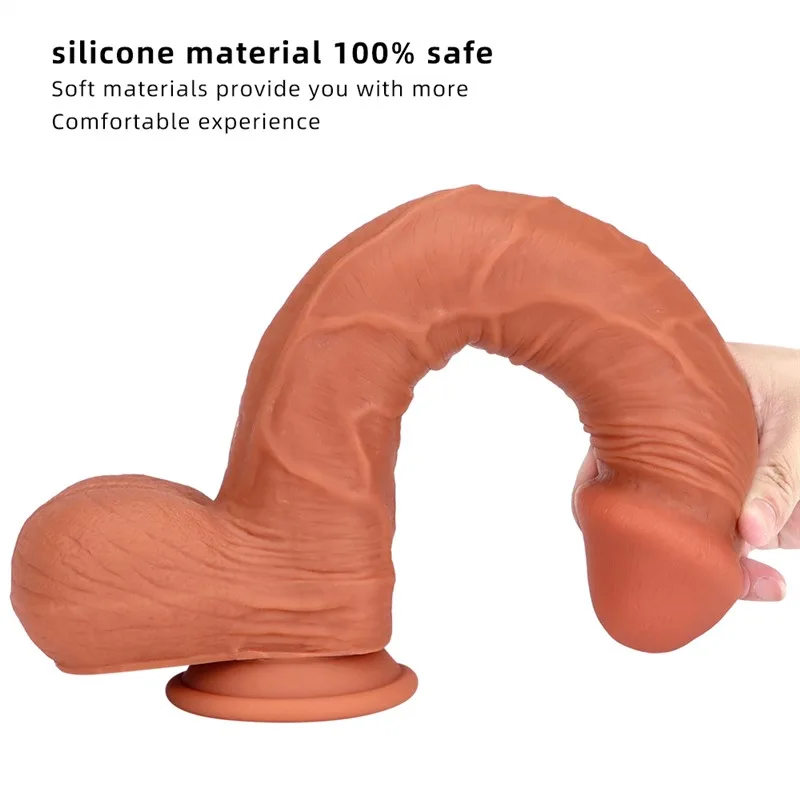 13 IN Long Thick Realistic Silicone Dildo 3 13 IN Long Thick Realistic Silicone Dildo 3