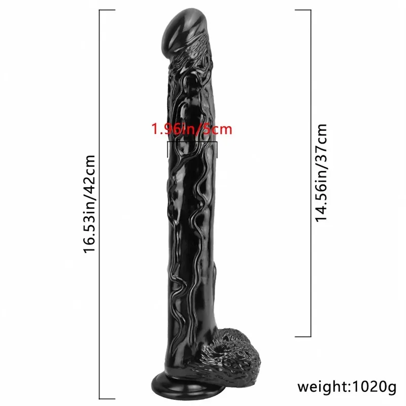 17 IN Extra-Long Slim Suction Cup PVC Dildo 1 17 IN Extra-Long Slim Suction Cup PVC Dildo 1