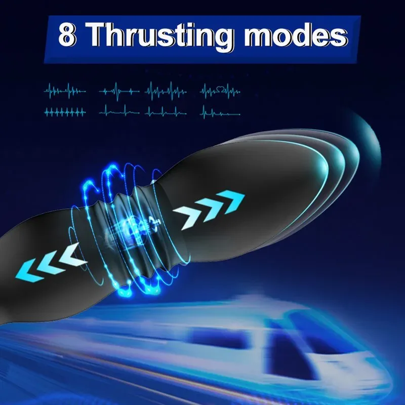 APP/Remote Control Thrusting Vibrating Men Prostate Massager with Two Rings 2 APP/Remote Control Thrusting Vibrating Men Prostate Massager with Two Rings 2