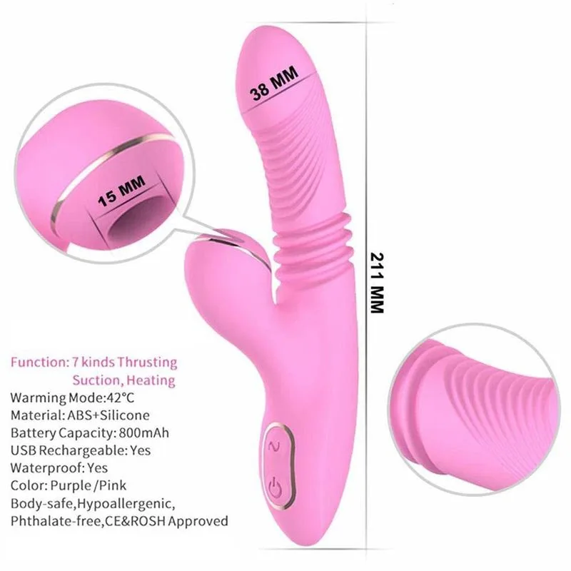 Warming Sucking Thrusting G-spot Stimulator 3 Warming Sucking Thrusting G-spot Stimulator 3
