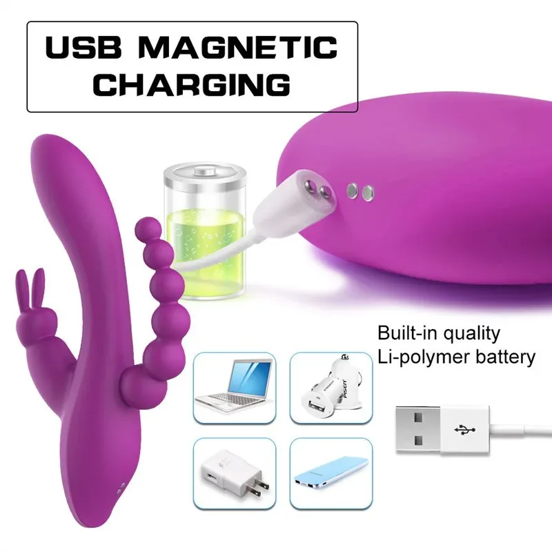 Rechargeable Triple-stimulate Rabbit Personal Massager 3 Rechargeable Triple-stimulate Rabbit Personal Massager 3