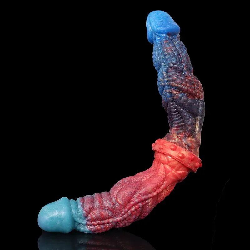 13.5 IN Silicone Fantasy Double Ended Dragon Dildo 4 13.5 IN Silicone Fantasy Double Ended Dragon Dildo 4