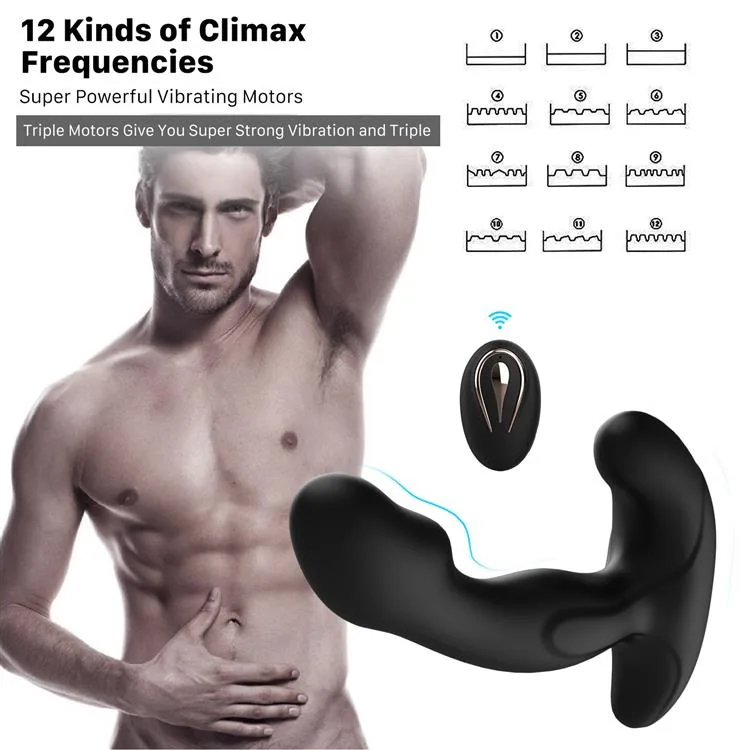 12 Powerful Vibration Anal Vibrator Male Prostate Massager 2 12 Powerful Vibration Anal Vibrator Male Prostate Massager 2