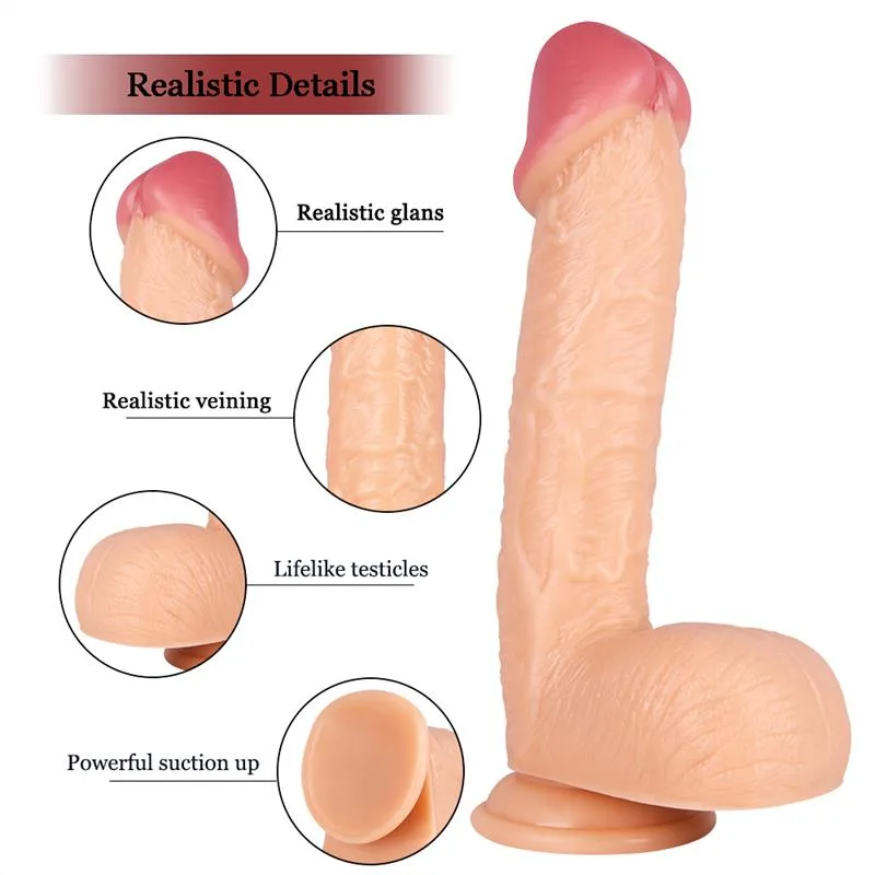 11.5 IN Big Mushroom Head Realistic PVC Dildo 2 11.5 IN Big Mushroom Head Realistic PVC Dildo 2